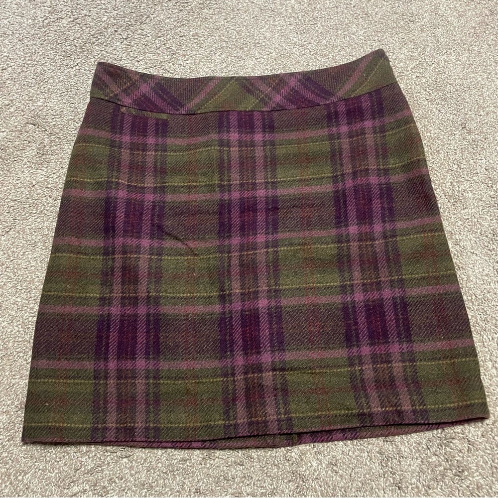 NWT Women’s LL Bean Favorite Fit Andover Wool Blend Skirt Size 14 P